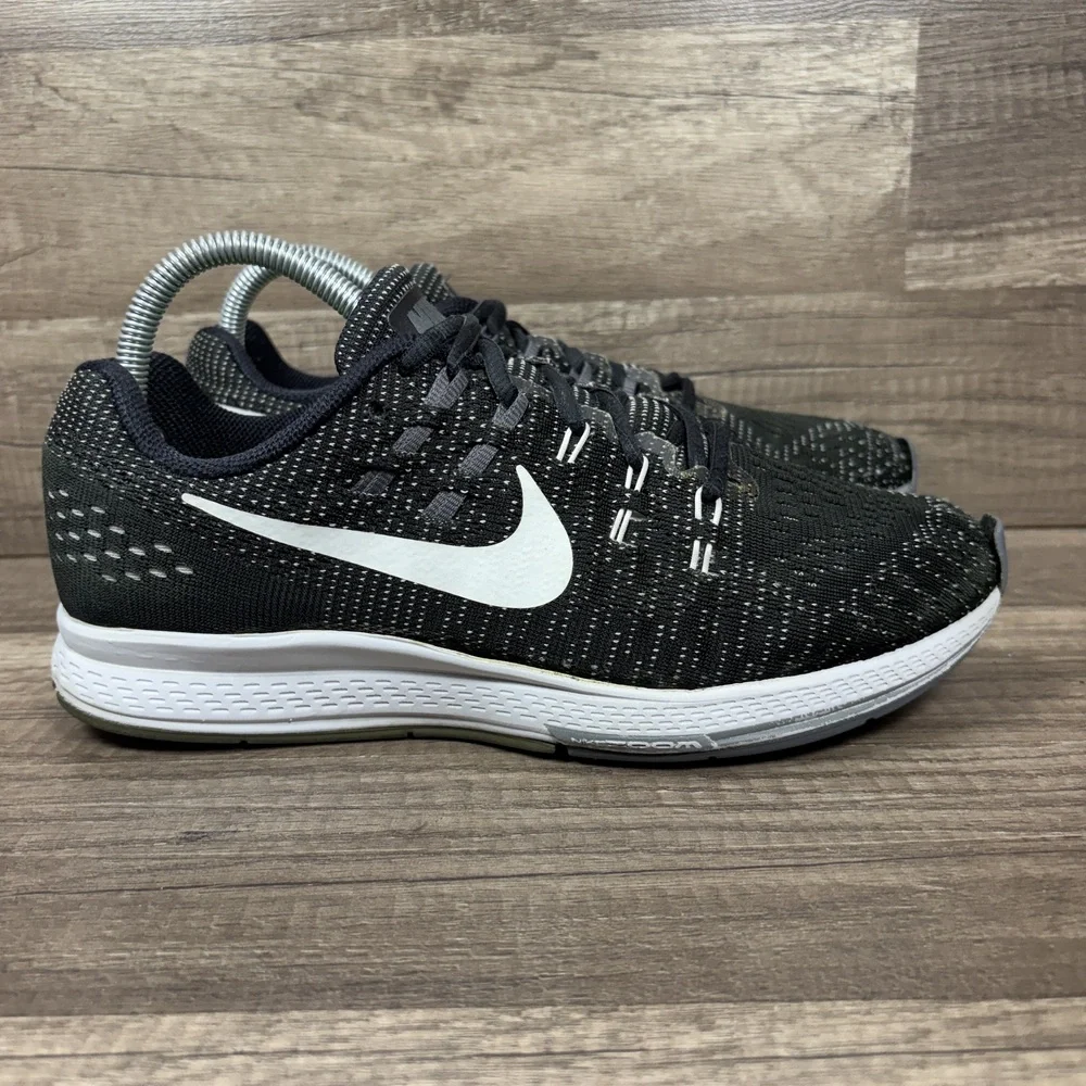 Nike Zoom Structure 19 Black Gray Womens US Size 9 806587-001 Running Shoes